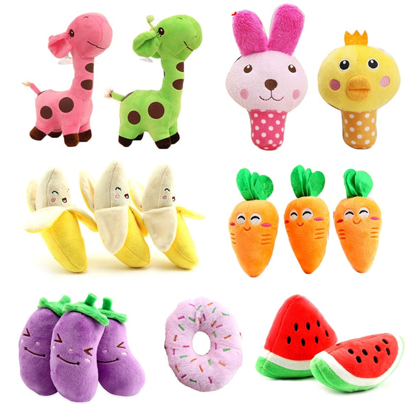 Fruit Vegetable Animal Pet Dog Toys