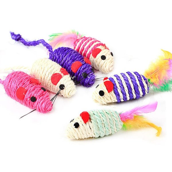 Feather Wand With Small Bell Mouse Cage Toys