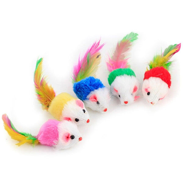 Feather Wand With Small Bell Mouse Cage Toys