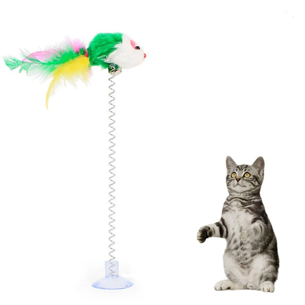 Feather Wand With Small Bell Mouse Cage Toys