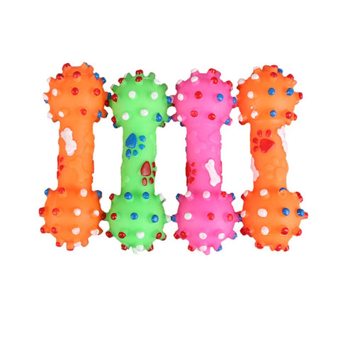 Colorful Dots Dog Bone Toy