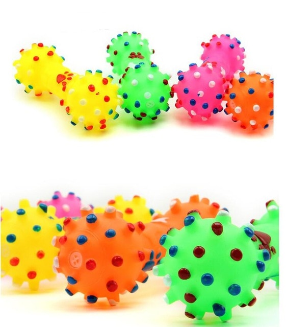 Colorful Dots Dog Bone Toy